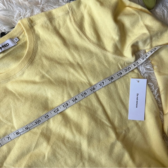 NWT Rumored Butter Yellow Everyday Sweater (XS) – Soft Luxe Minimalist Knit - Picture 9 of 13